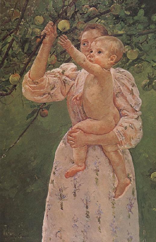 Mary Cassatt The Baby Reaching for  the apple Sweden oil painting art